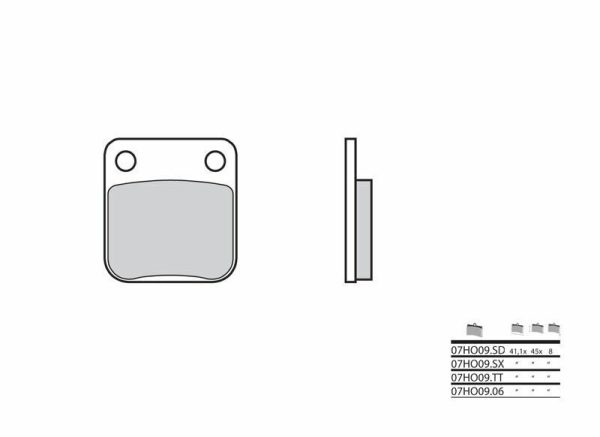 BREMBO Street Carbon Ceramic Brake pads - 07HO0906