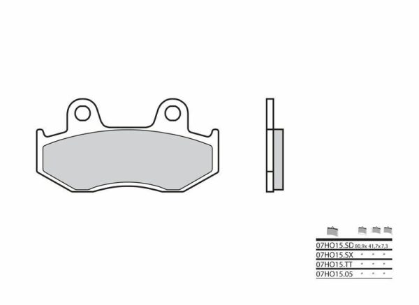 BREMBO Off-Road Sintered Metal Brake pads - 07HO15SD