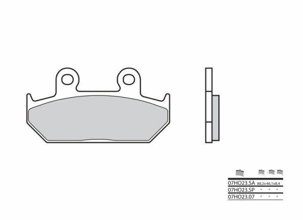 BREMBO Street Carbon Ceramic Brake pads - 07HO2307