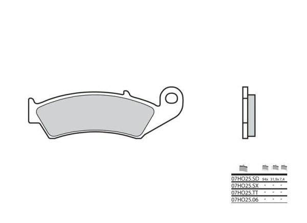 BREMBO Off-Road Sintered Metal Brake pads - 07HO25SD