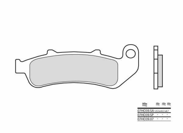 BREMBO Street Carbon Ceramic Brake pads - 07HO3907