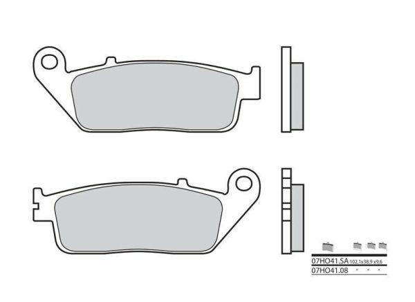 BREMBO Street Carbon Ceramic Brake pads - 07HO4108