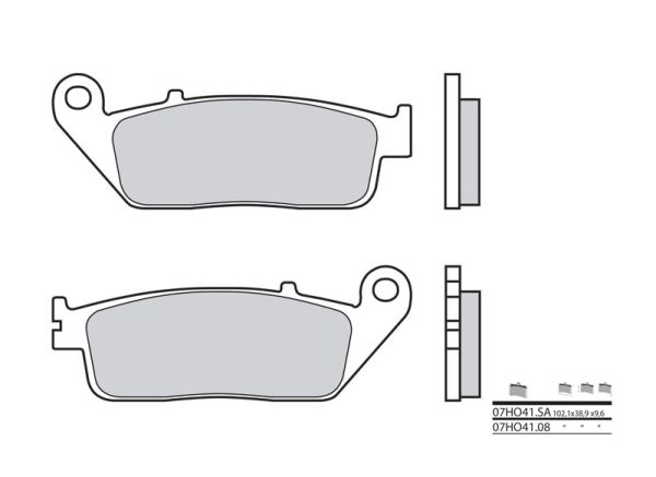 BREMBO Street Sintered Metal Brake pads - 07HO41LA