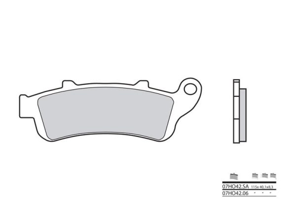 BREMBO Street Sintered Metal Brake pads - 07HO42LA