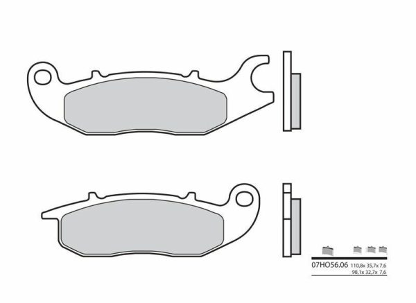 BREMBO Street Carbon Ceramic Brake pads - 07HO5606