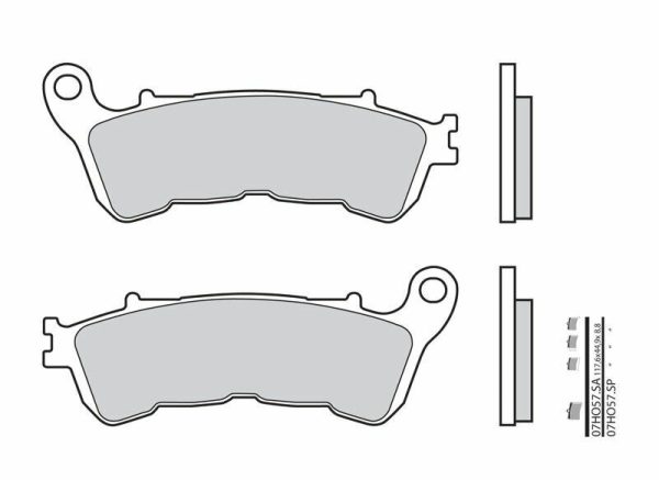 BREMBO Street Sintered Metal Brake pads - 07HO57SP