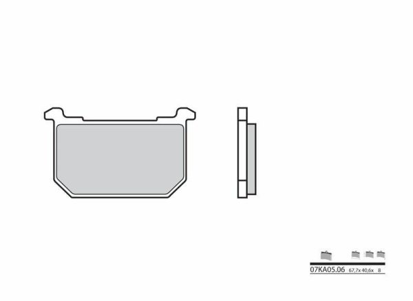 BREMBO Street Carbon Ceramic Brake pads - 07KA0506