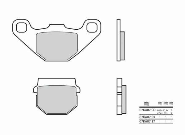 BREMBO Off-Road Sintered Metal Brake pads - 07KA07SD