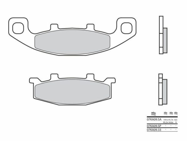 BREMBO Street Carbon Ceramic Brake pads - 07KA0933