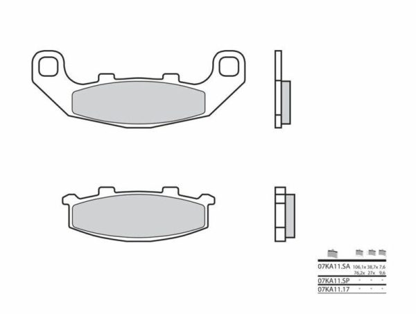 BREMBO Street Sintered Metal Brake pads - 07KA11SP