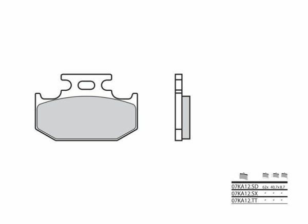 BREMBO Off-Road Sintered Metal Brake pads - 07KA12SD