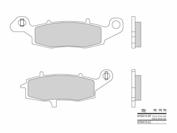 BREMBO Street Sintered Metal Brake pads - 07KA15SP