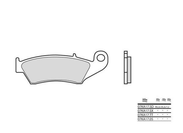 BREMBO Off-Road Sintered Metal Brake pads - 07KA17SD