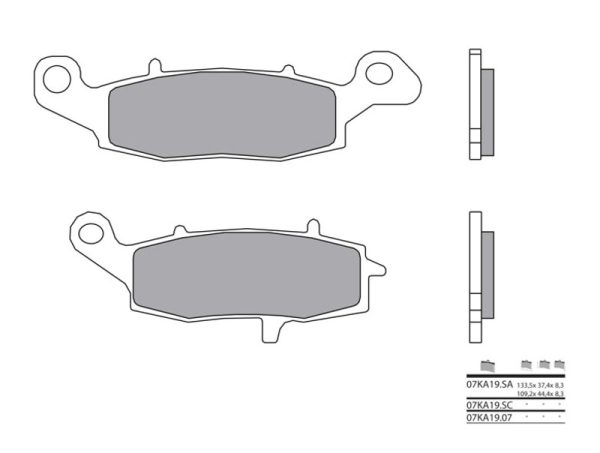 BREMBO Street Sintered Metal Brake pads - 07KA19LA