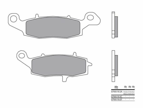 BREMBO Street Sintered Metal Brake pads - 07KA19SA