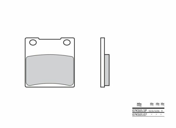 BREMBO Street Carbon Ceramic Brake pads - 07KS0507