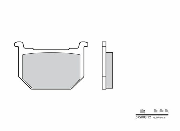 BREMBO Street Carbon Ceramic Brake pads - 07SU0312