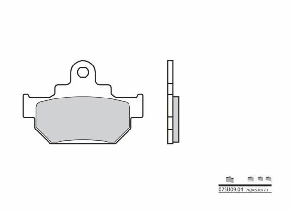 BREMBO Street Carbon Ceramic Brake pads - 07SU0904