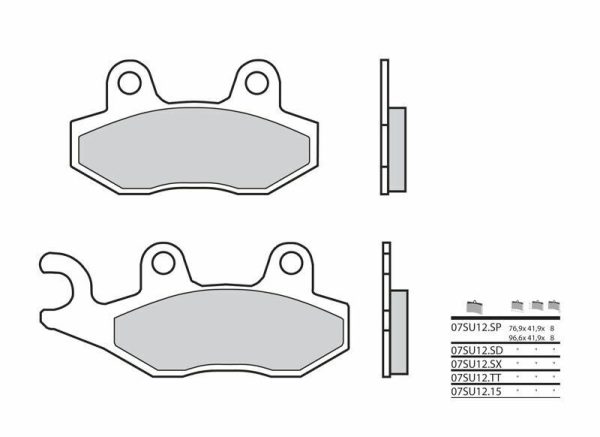 BREMBO Off-Road Sintered Metal Brake pads - 07SU12SD