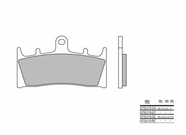 BREMBO Street Carbon Ceramic Brake pads - 07SU1907