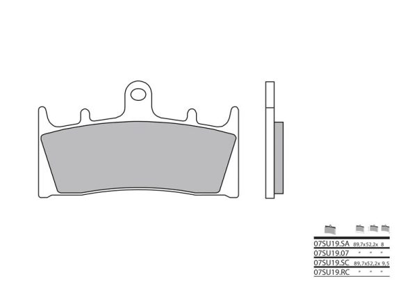 BREMBO Street Sintered Metal Brake pads - 07SU19LA