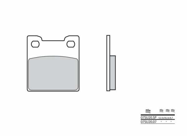 BREMBO Street Carbon Ceramic Brake pads - 07SU2007