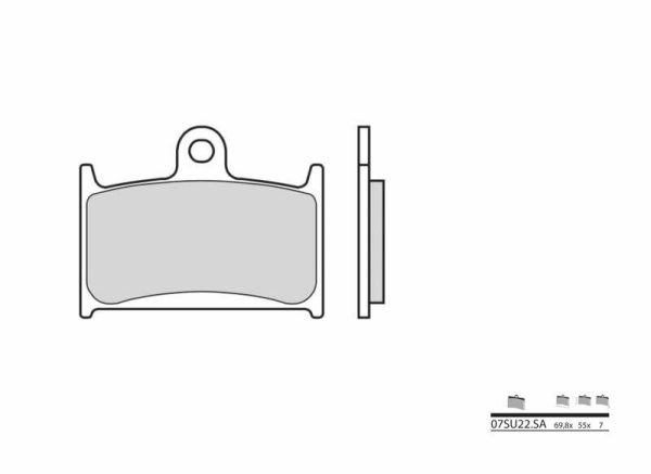 BREMBO Street Sintered Metal Brake pads - 07SU22SA