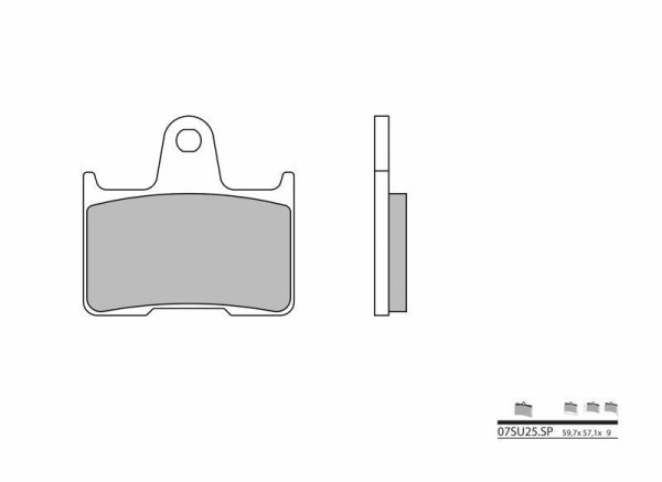 BREMBO Street Sintered Metal Brake pads - 07SU25SP