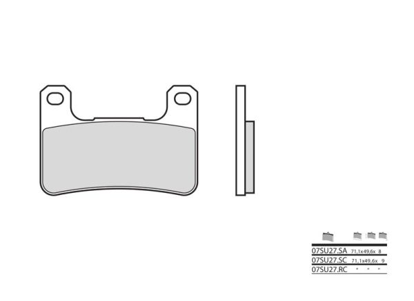 BREMBO Street Sintered Metal Brake pads - 07SU27LA