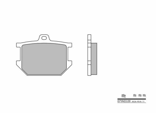 BREMBO Street Carbon Ceramic Brake pads - 07YA0309