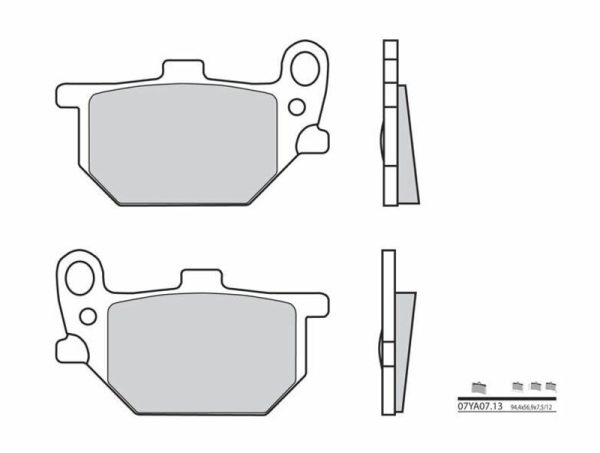 BREMBO Street Carbon Ceramic Brake pads - 07YA0713