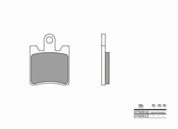 BREMBO Street Sintered Metal Brake pads - 07YA09SA