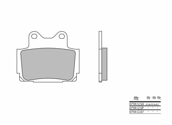 BREMBO Street Carbon Ceramic Brake pads - 07YA1207