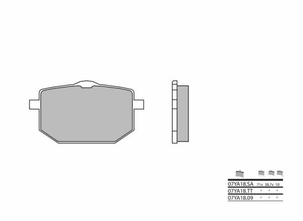 BREMBO Street Sintered Metal Brake pads - 07YA18SA