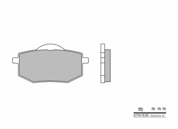 BREMBO Street Carbon Ceramic Brake pads - 07YA1909