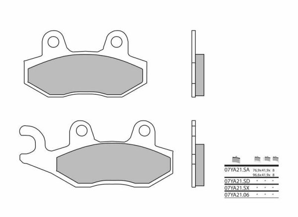 BREMBO Street Sintered Metal Brake pads - 07YA21SA