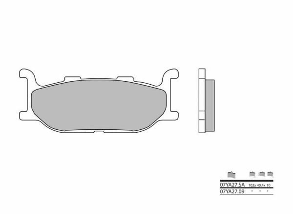 BREMBO Street Sintered Metal Brake pads - 07YA27SA