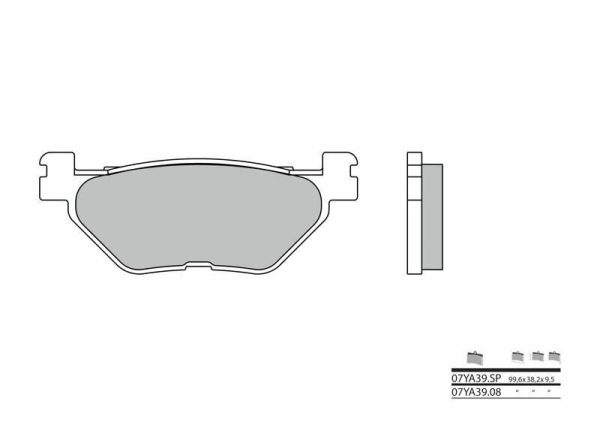 BREMBO Street Sintered Metal Brake pads - 07YA39SP