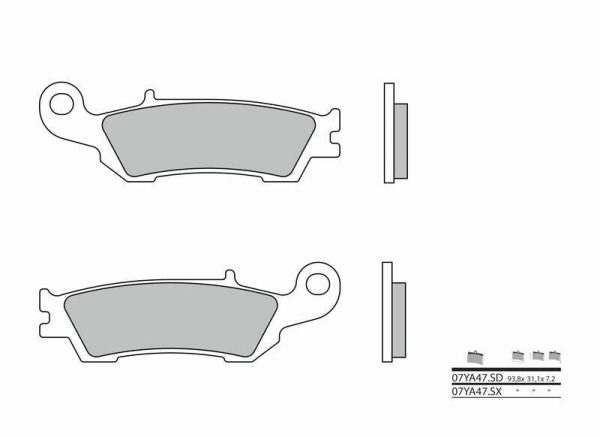 BREMBO Off-Road Sintered Metal Brake pads - 07YA47SX