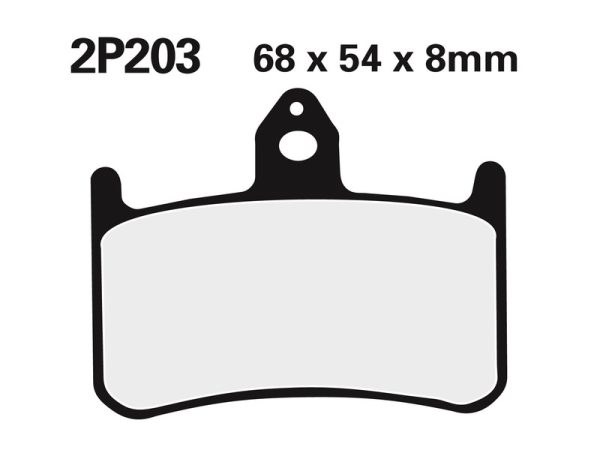 NISSIN Street Semi-Metallic Brake pads - 2P-203NS