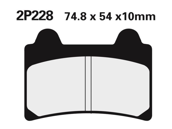 NISSIN Street Semi-Metallic Brake pads - 2P-228NS