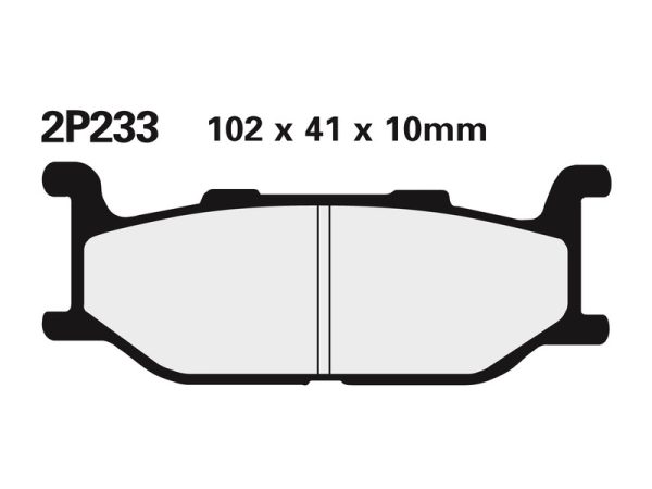 NISSIN Street Semi-Metallic Brake pads - 2P-233NS