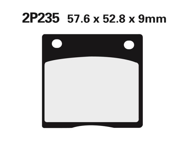 NISSIN Street Semi-Metallic Brake pads - 2P-235NS