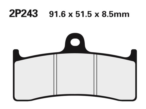 NISSIN Street /Off-Road Sintered Metal Brake pads - 2P-243ST