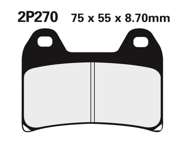 NISSIN Street Semi-Metallic Brake pads - 2P-270NS