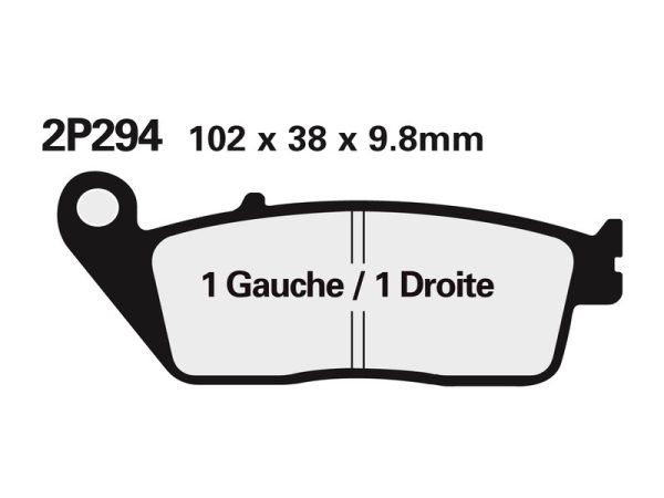 NISSIN Street /Off-Road Sintered Metal Brake pads - 2P-281ST