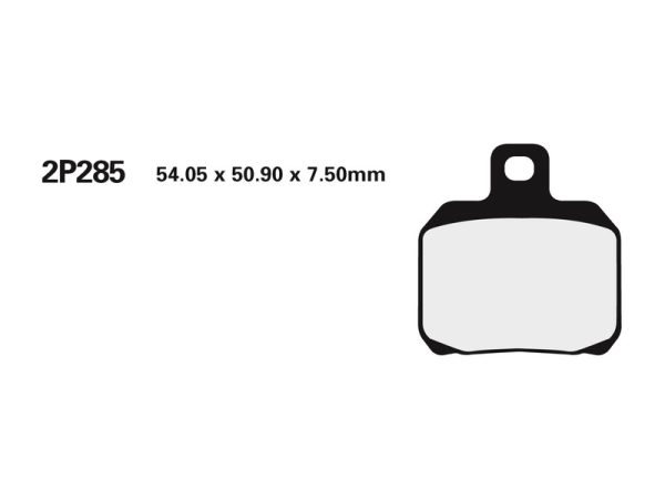 NISSIN Street /Off-Road Sintered Metal Brake pads - 2P-285ST