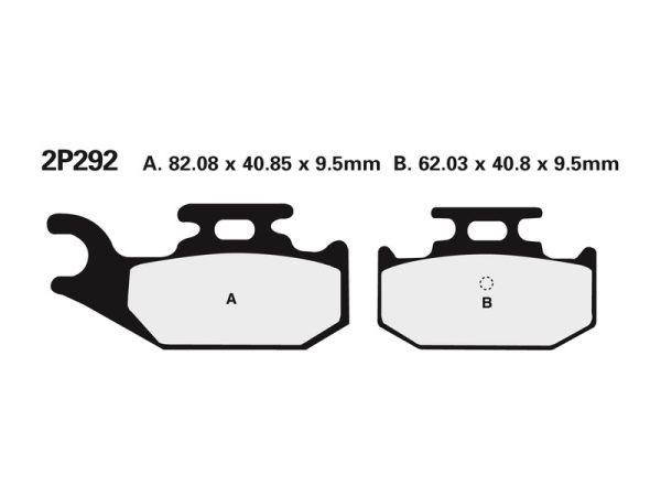 NISSIN Street /Off-Road Sintered Metal Brake pads - 2P-292ST-MX