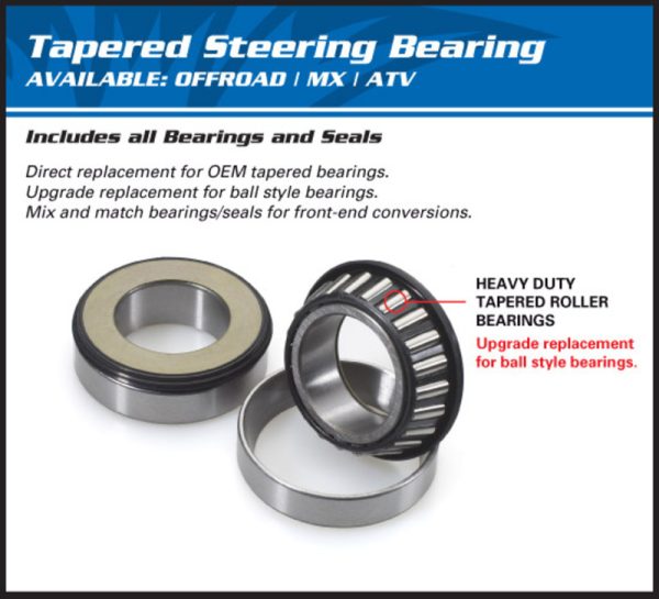 ALL BALLS Steering Shaft Bearing Kit Ducati 916 Senna/SP/Biposto / Kawasaki Z750R