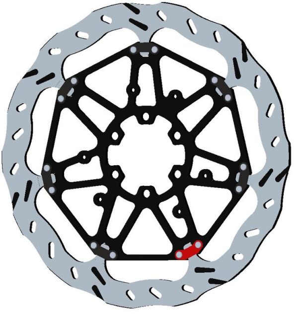 BRAKING Wave Floating Brake Disc - EP117R